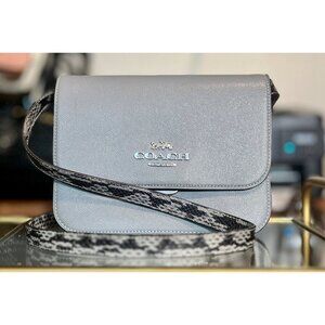 Coach Grey Brynn Shoulder Bag/Crossbody Bag with Matching Python Strap